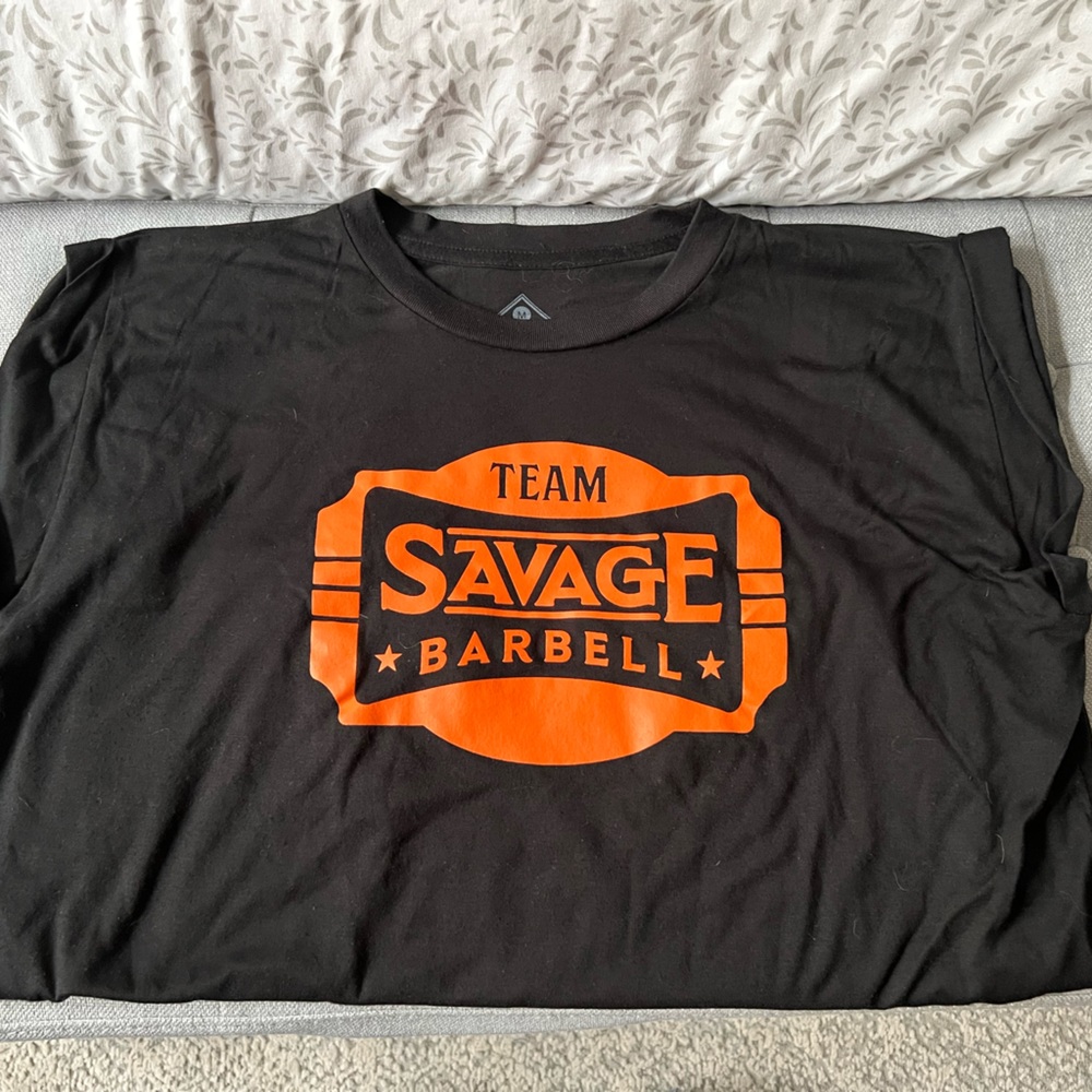 Savage Barbell Roll Cuff Tee